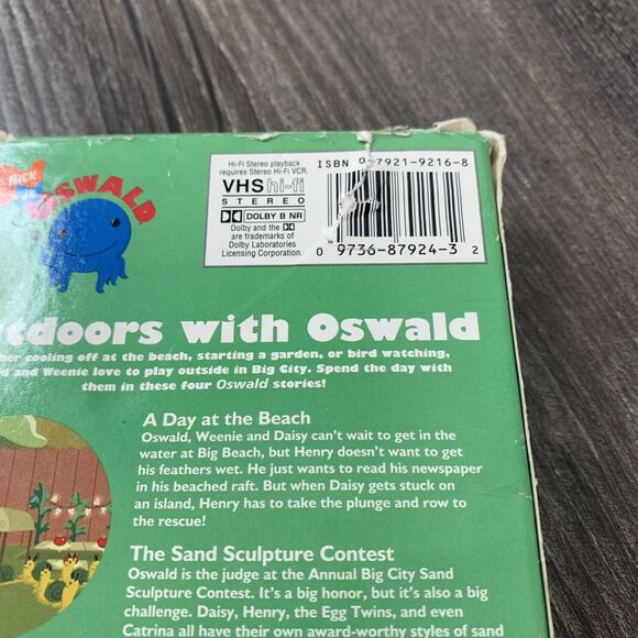 Out Doors With Oswald VHS Tape 2003 Nick Jr. Animated Cartoon Vintage - Picture 8 of 10